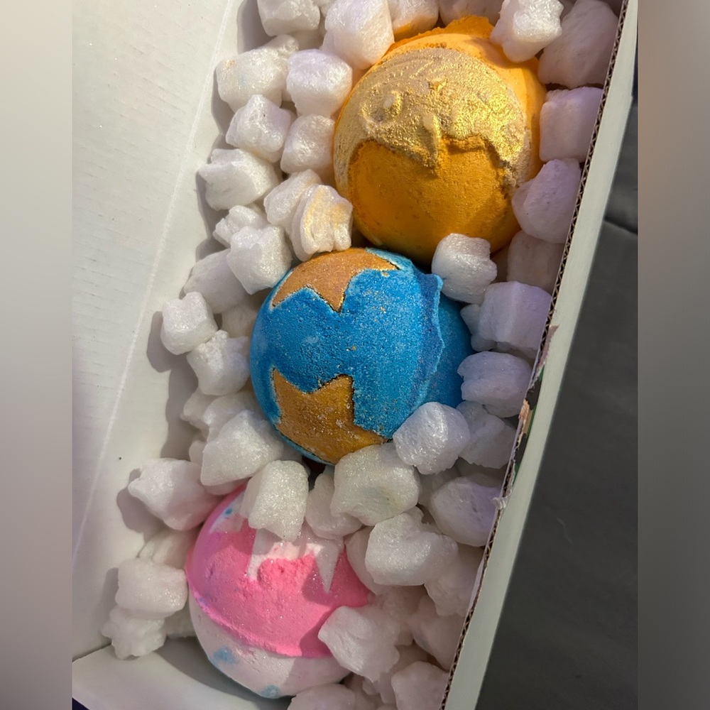 Cute never touched bath bombs from lush